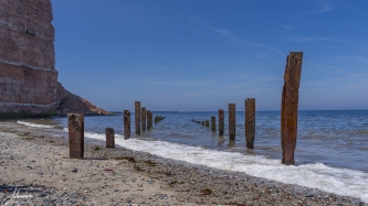 Stijgerpalen in de zee (Ehemalige Lorenbahn)#0055 Stijgerpalen in de zee (Ehemalige Lorenbahn)