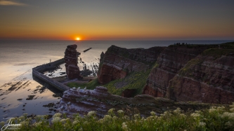 Zonsondergang bij Lange Anna (Helgoland) met gouden uur#0060 Zonsondergang bij Lange Anna (Helgoland) met gouden uur